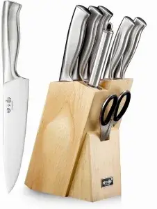 Coded Kitchen Knife Set,stainless steel knife set